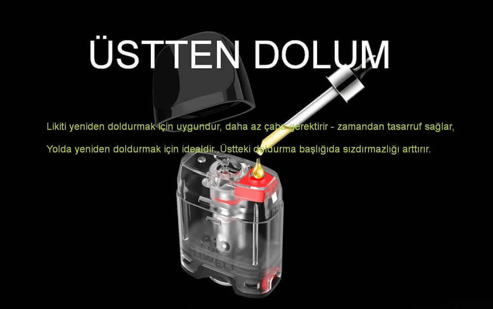 Caliburn G2 kartuş üstten likit dolumu